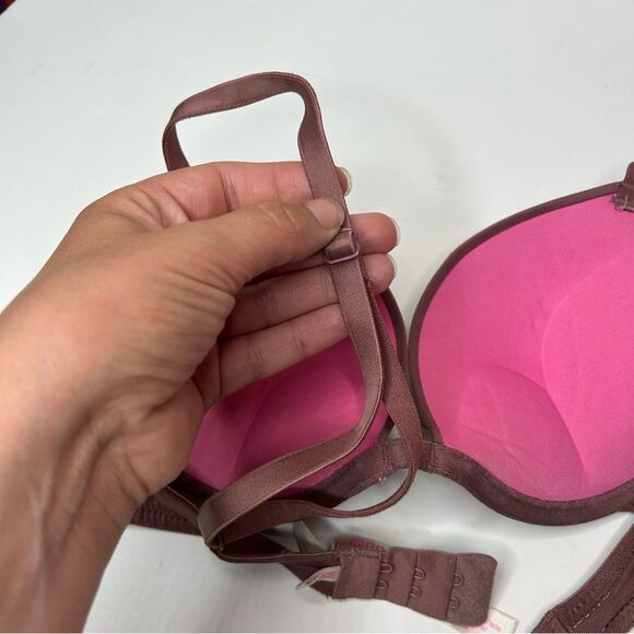 PINK Victoria's Secret Brown bombshell super push-up Bra 32B - Picture 6 of 7